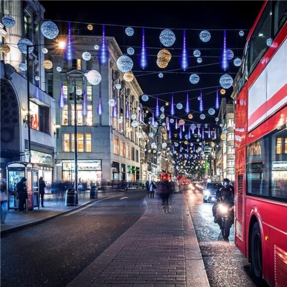 Christmas Lights Outdoor, 288 LED 8 Tube 12 Inch Meteor Shower Rain Lights - Picture 2 of 8